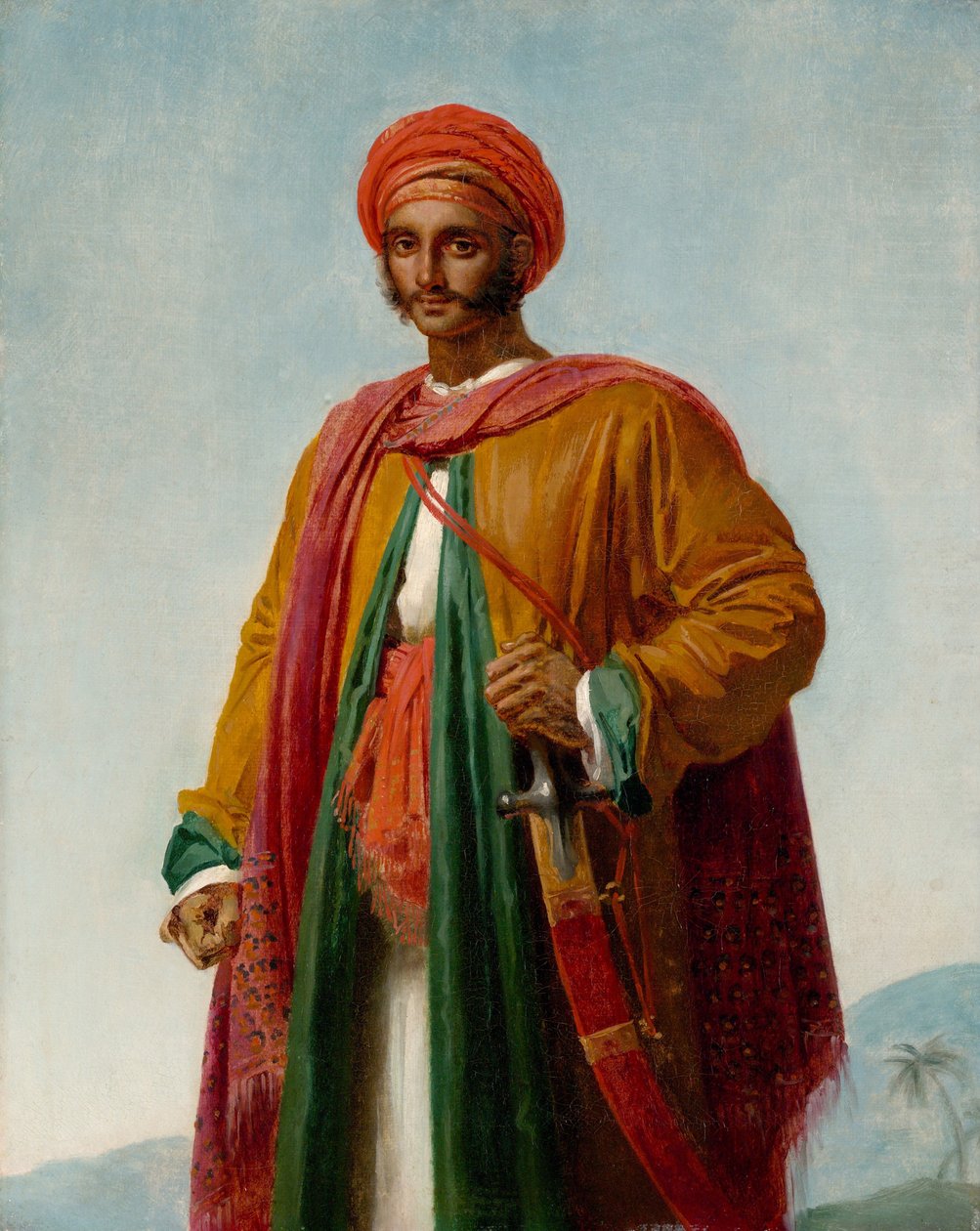Tanulmány egy indián portréjához, 1807 körül alkotó: Anne Louis Girodet de Roucy Trioson
