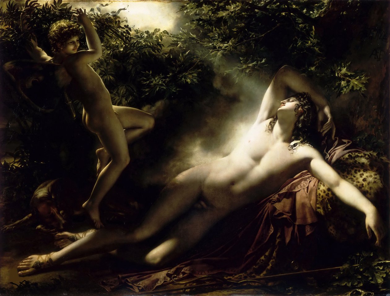 Endymion álma, 1791. alkotó: Anne Louis Girodet de Roucy Trioson