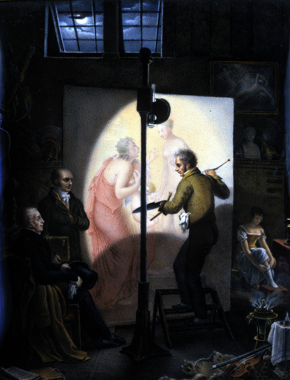 A festő Anne Louis Girodet de Roucy-Trioson (Anne-Louis Girodet de Roucy Trioson alkotó: Anne Louis Girodet de Roucy Trioson