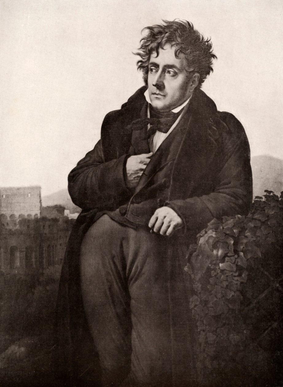 Francois-Rene, de Chateaubriand vicomte, francia író és diplomata, 19. század eleje. alkotó: Anne Louis Girodet de Roussy Trioson