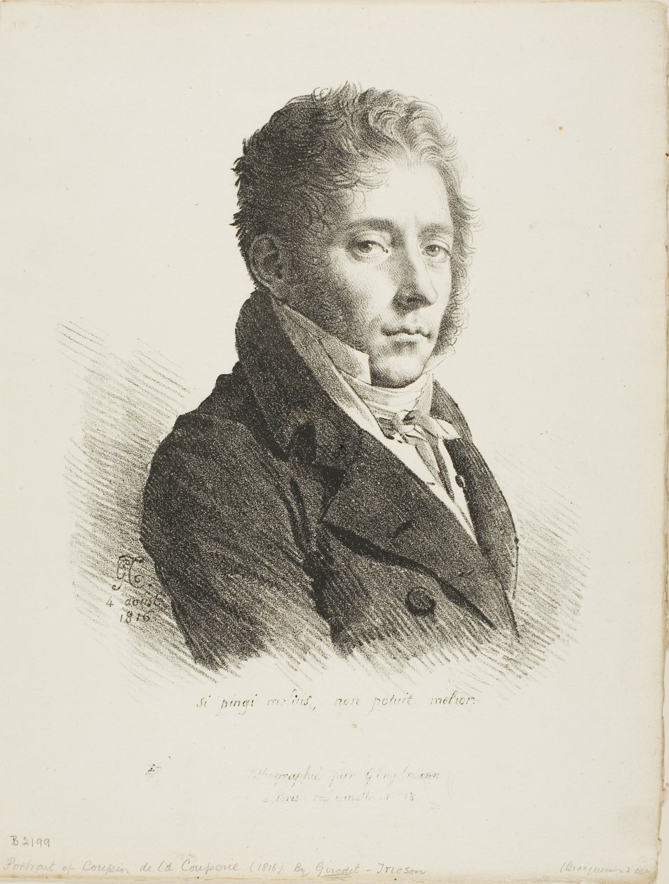 Coupin de la Couperie portréja alkotó: Anne Louis Girodet de Roussy Trioson