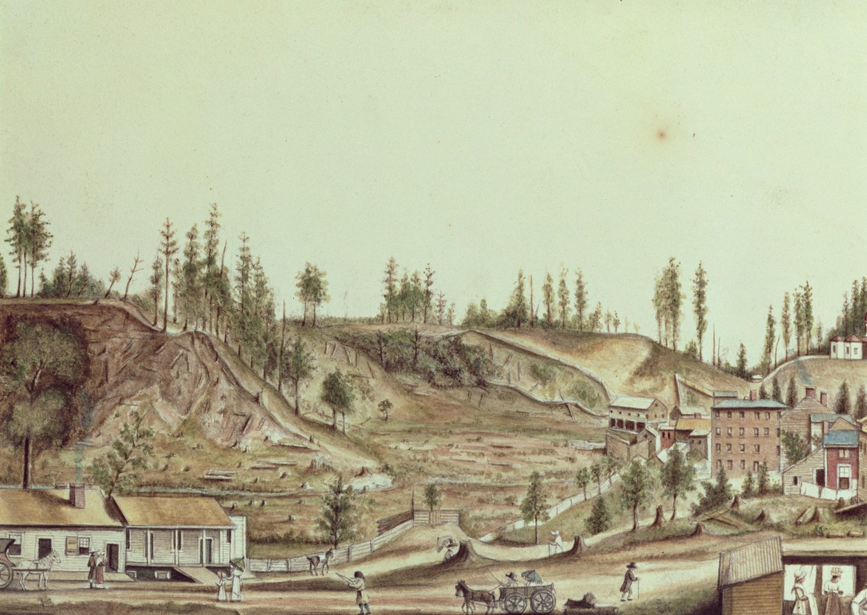 Ballston Spring, New York, 1807 alkotó: Anne Marguerite Hyde de Neuville