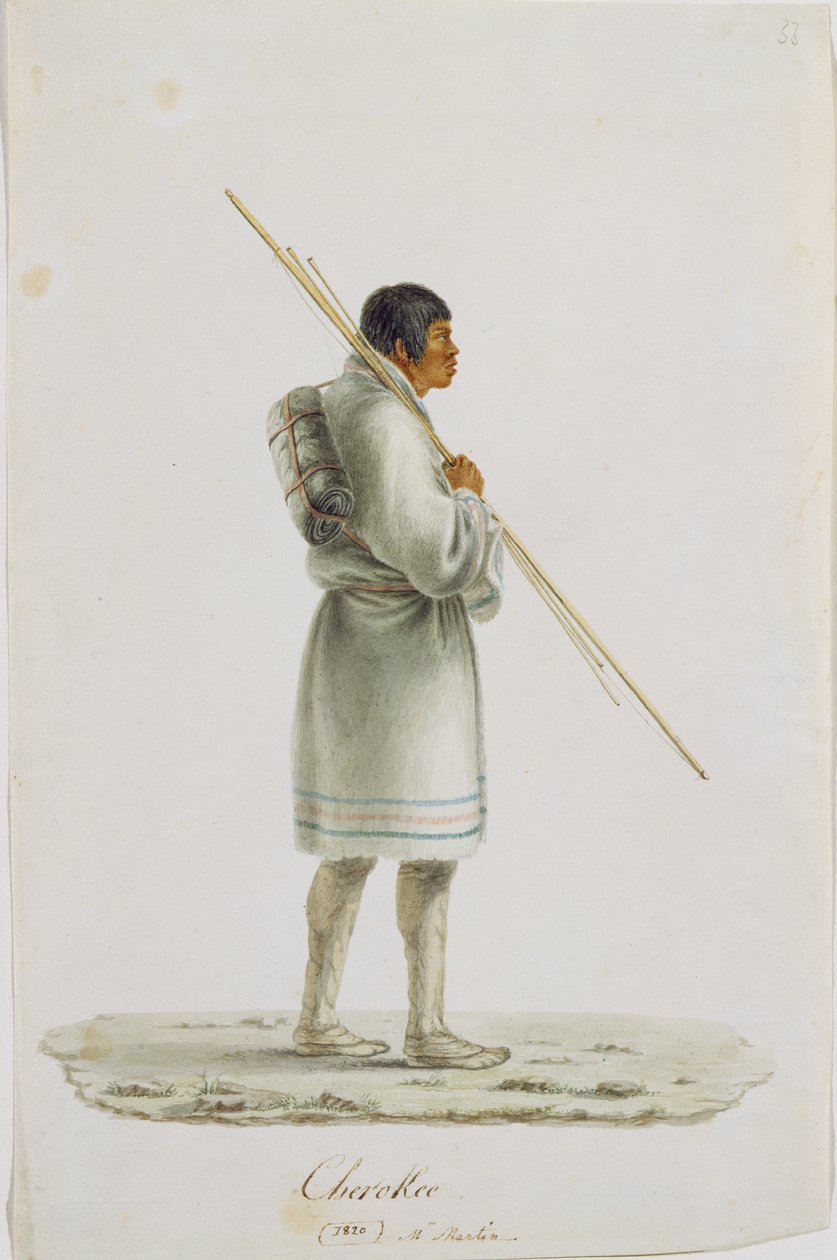 Cherokee, 1820 alkotó: Anne Marguerite Hyde de Neuville