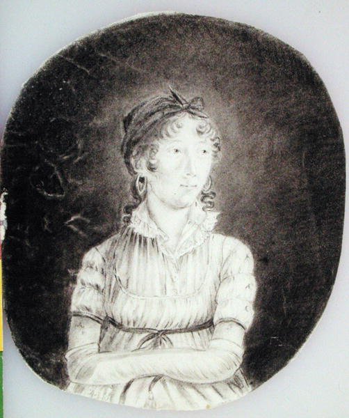 Önarckép, 1807 körül (szén, papíron) alkotó: Anne Marguerite Hyde de Neuville