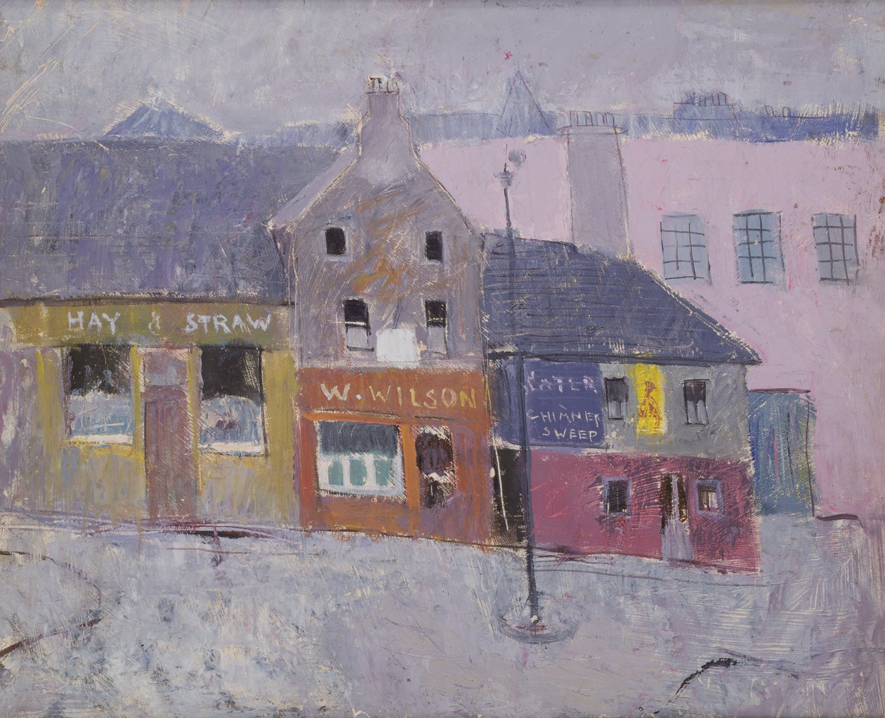 Causewayside, Edinburgh, 1950 körül (olaj, vászon) alkotó: Anne Redpath