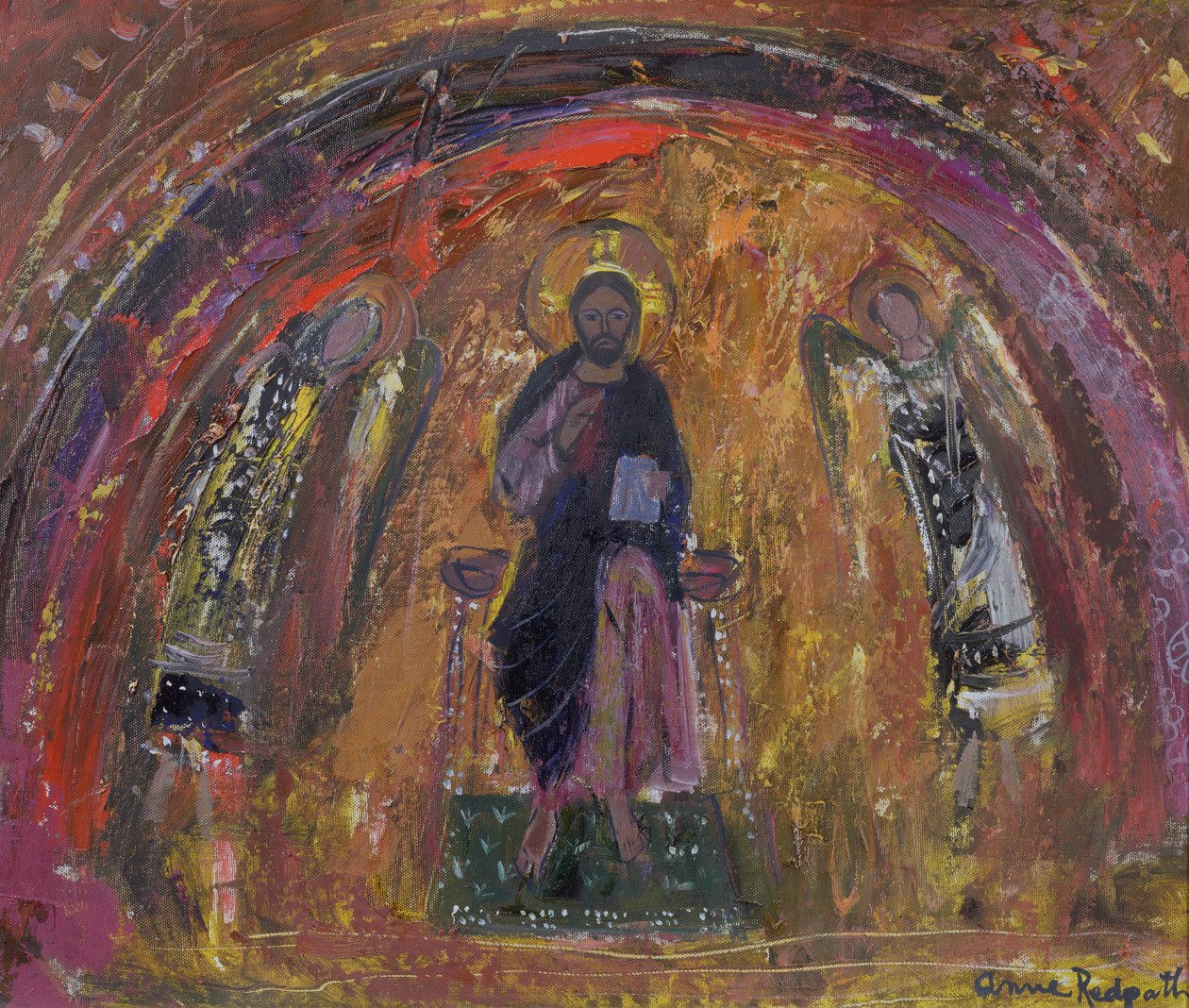 Egy kápolnában, Torcello (olaj, vászon) alkotó: Anne Redpath