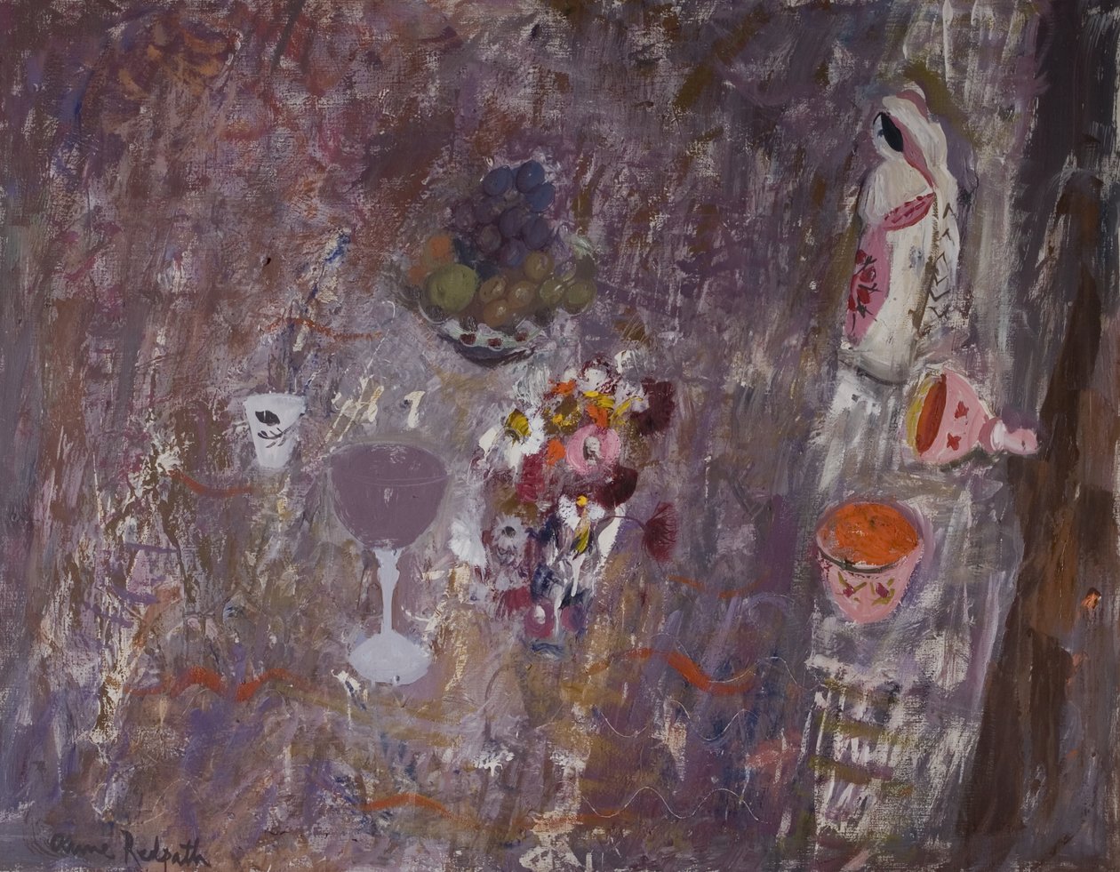 A mexikói figura, 1962 körül (olaj, vászon) alkotó: Anne Redpath