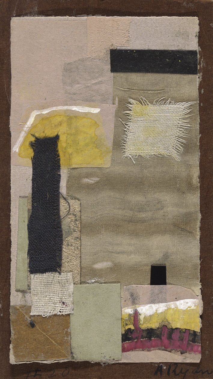 Cím nélkül (#20), 1948-54 körül (szövetkollázs, színes papír, homokpapír, gouache és vízfesték, karton) alkotó: Anne Ryan