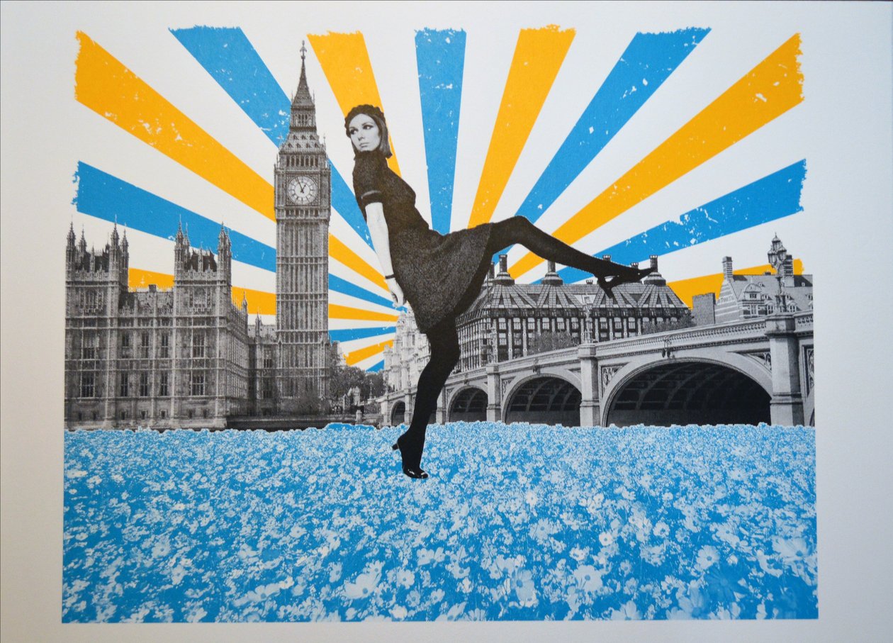 London Stride, 2018, Szitanyomás alkotó: Anne Storno