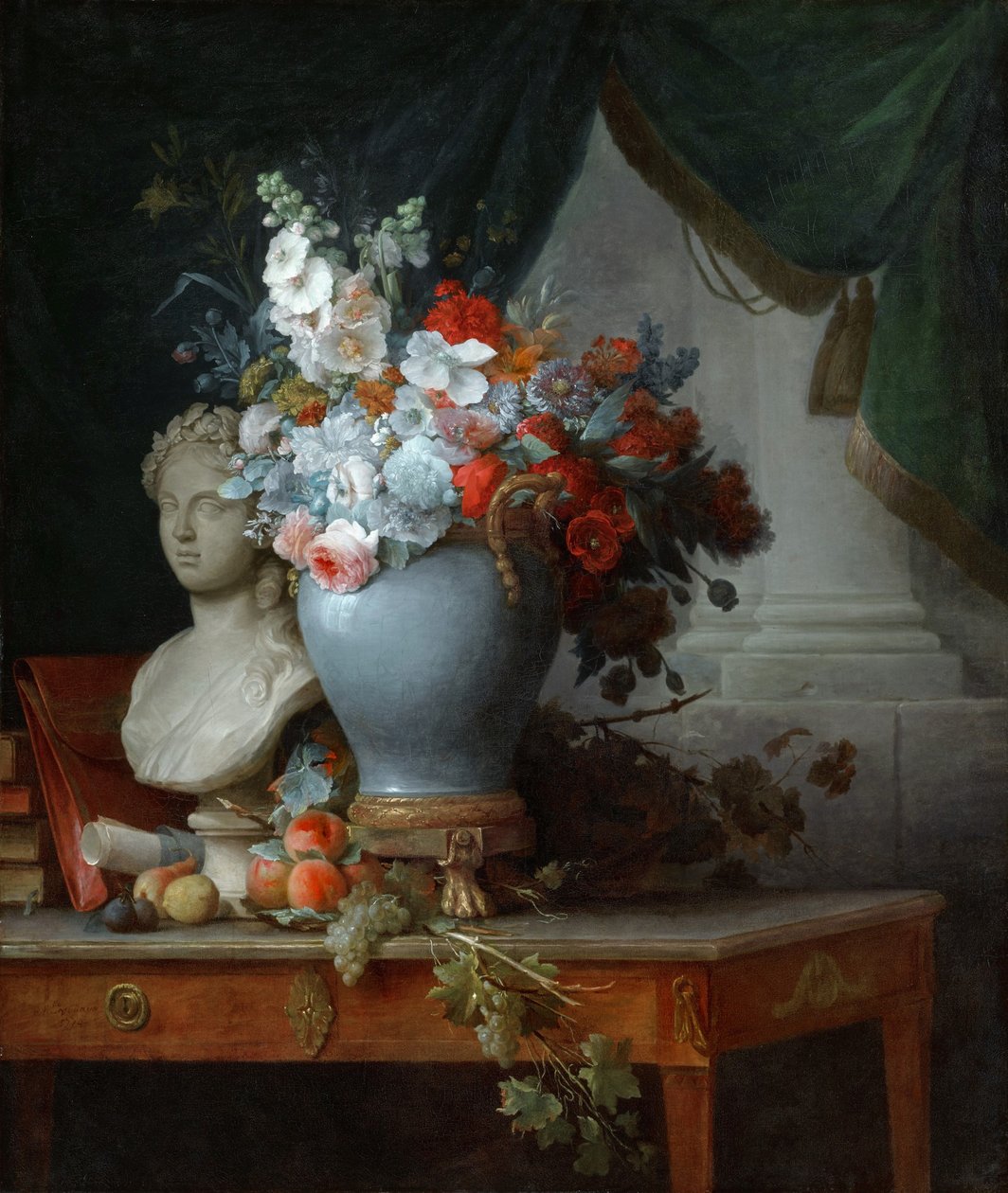Virágváza Flora mellszobrával alkotó: Anne Vallayer-Coster