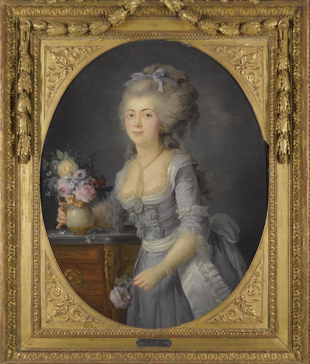 Adelaide Henriette Auguié portréja 1758-1794 alkotó: Anne Vallayer Coster