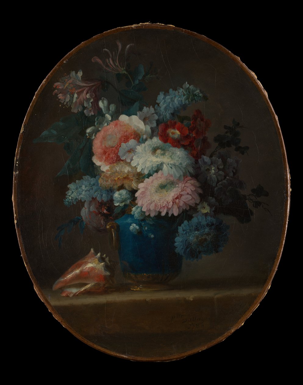 Virágváza és kagylóhéj, 1780. alkotó: Anne Vallayer Coster
