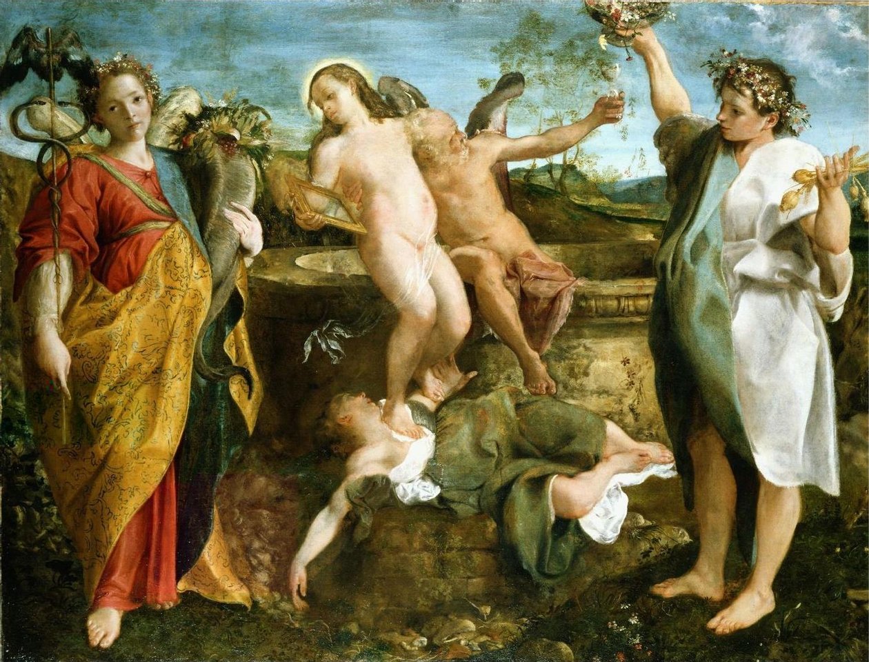 Az igazság és az idő allegóriája alkotó: Annibale Carracci