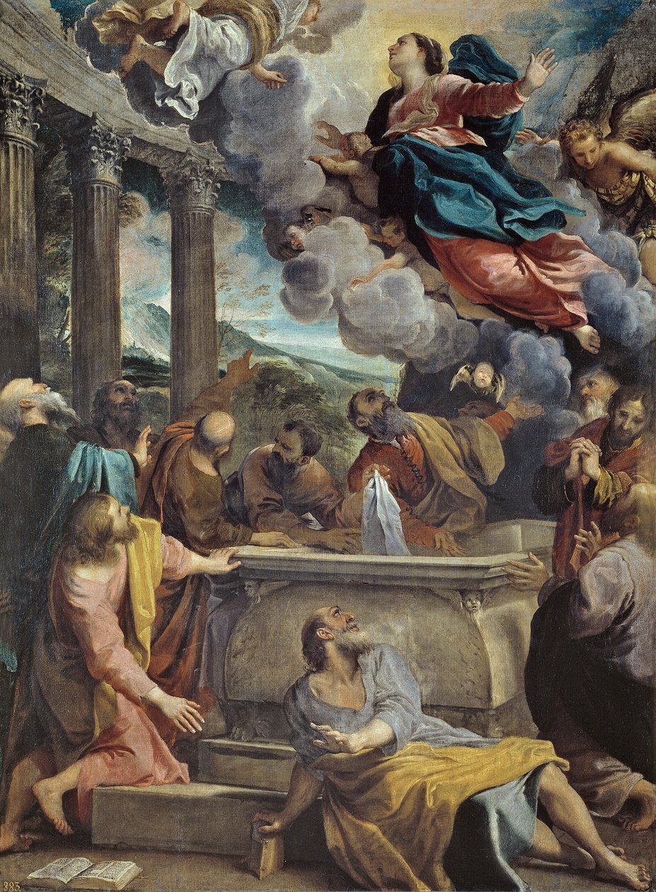 Mária mennybemenetele alkotó: Annibale Carracci