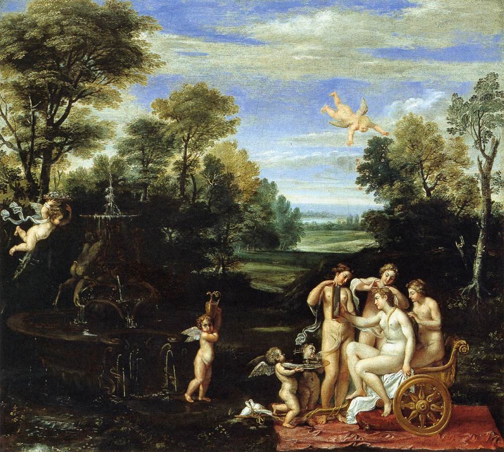 Táj a Vénusz WC -vel alkotó: Annibale Carracci
