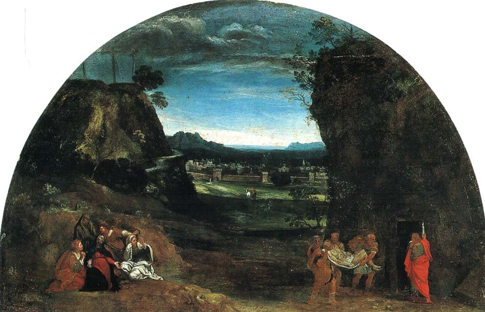 Táj Krisztus temetésével alkotó: Annibale Carracci