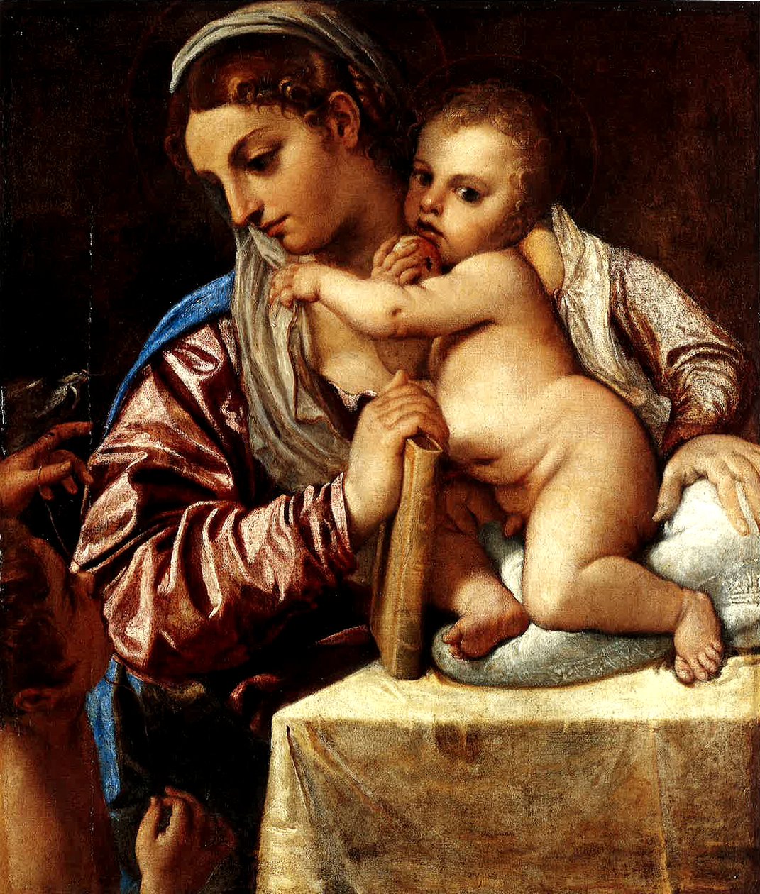 Madonna és gyermeke az ifjú Szent Jánossal alkotó: Annibale Carracci