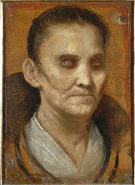 Vak nő portréja alkotó: Annibale Carracci
