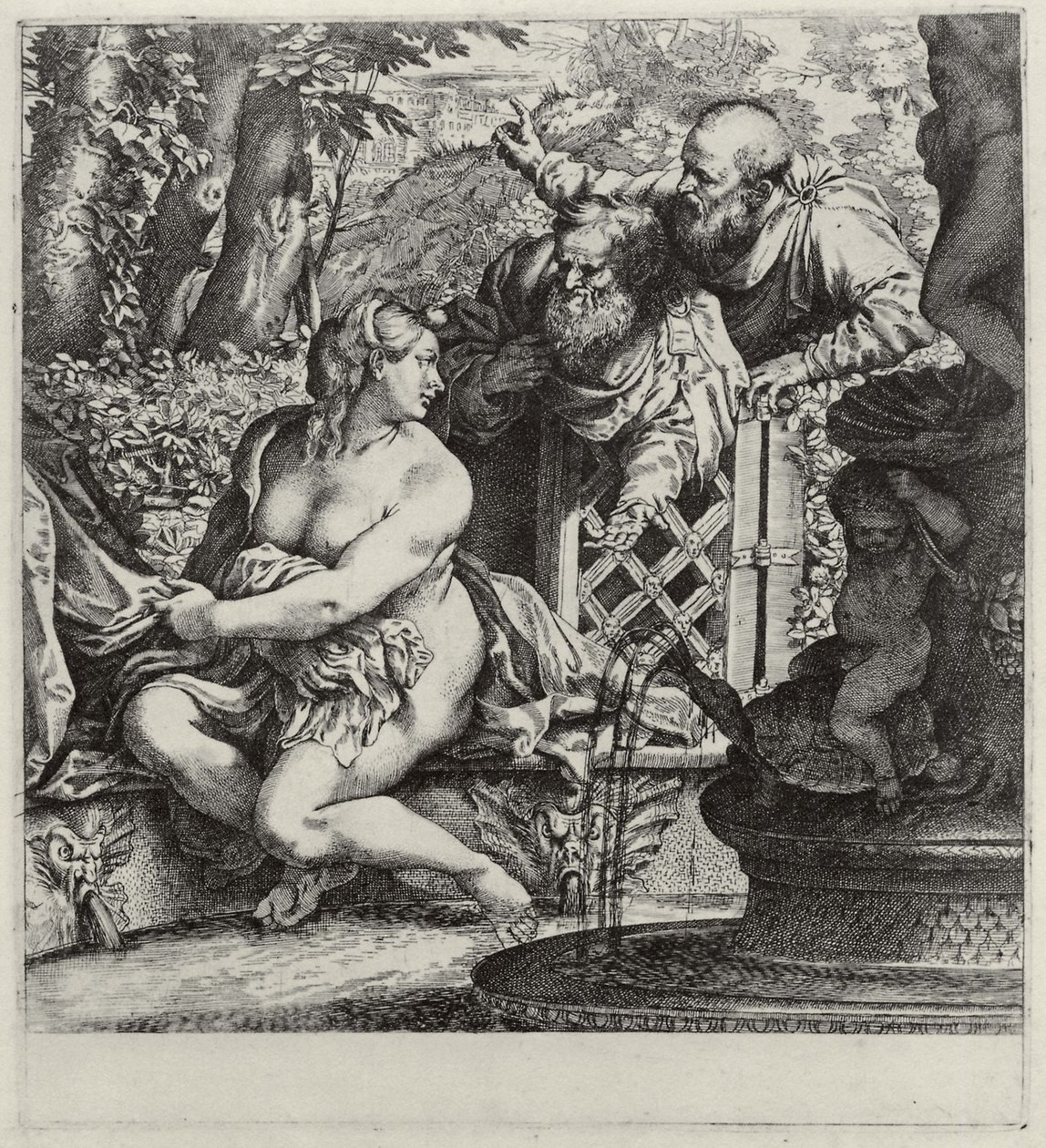 Susanna és a vének alkotó: Annibale Carracci