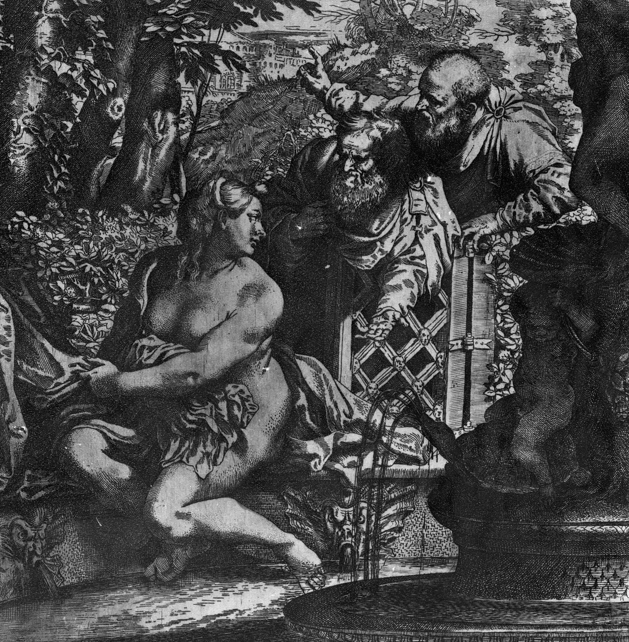 Susanna és a vének, 1590 körül alkotó: Annibale Carracci