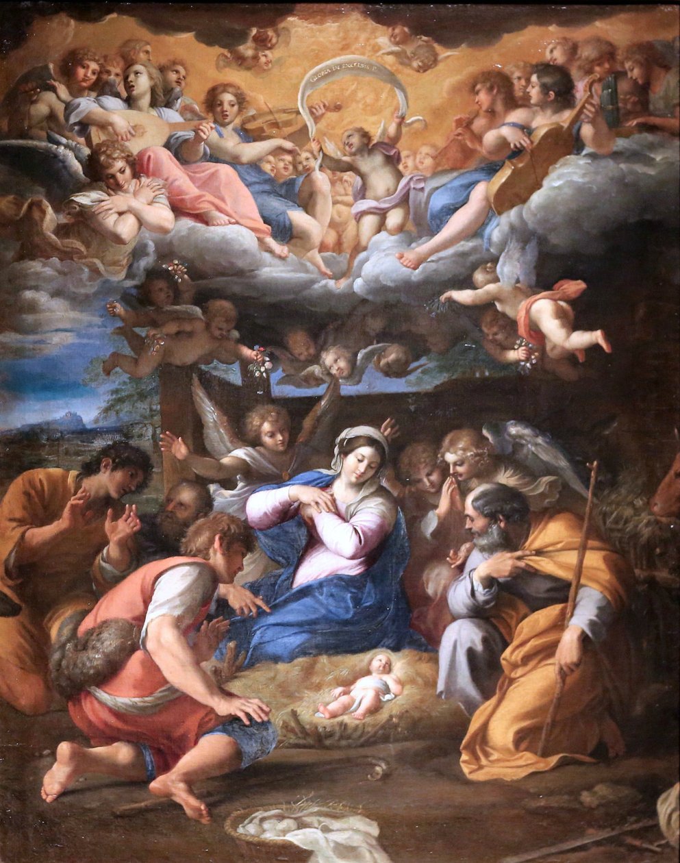 A pásztorok imádása alkotó: Annibale Carracci