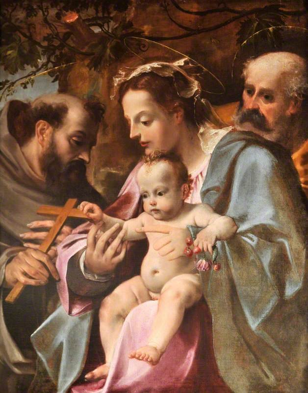 A Szent Család Szent Ferenccel alkotó: Annibale Carracci