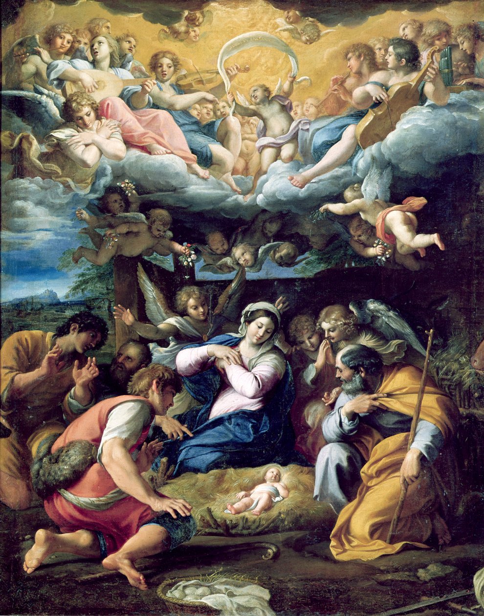 A születés, 1596-98 körül alkotó: Annibale Carracci
