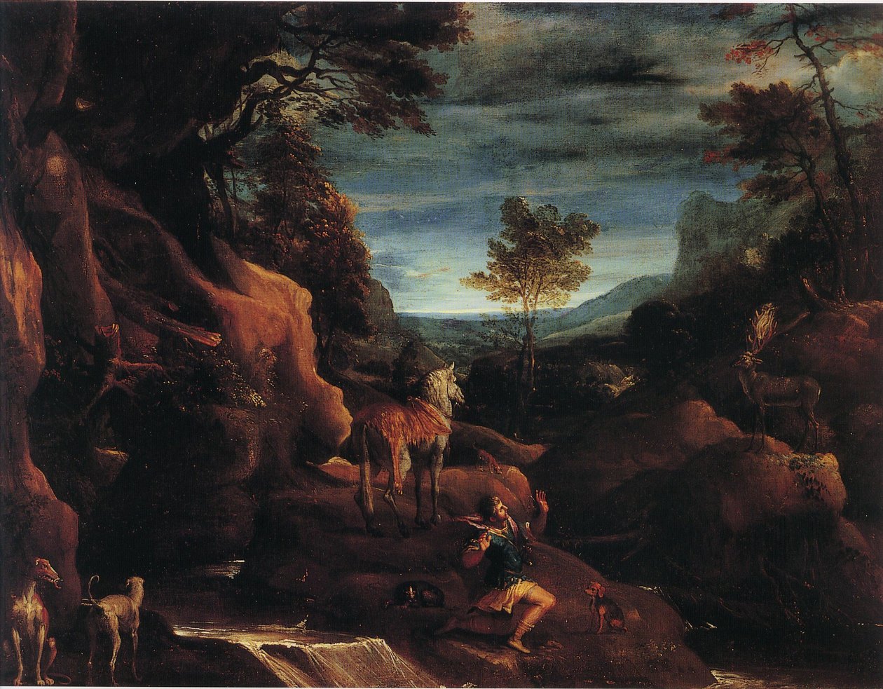 Szent Eustace víziója alkotó: Annibale Carracci