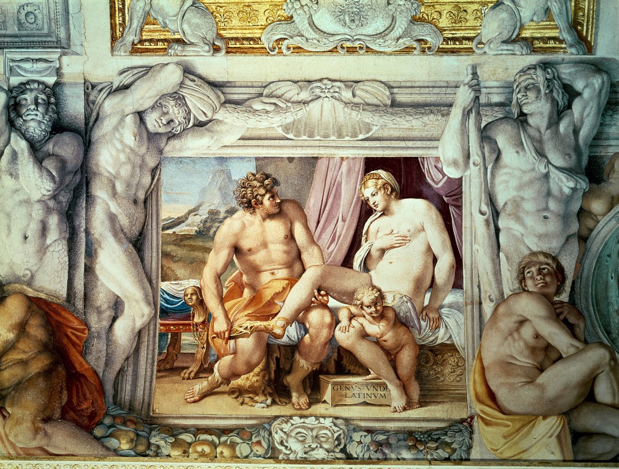 Vénusz és Anchiszes alkotó: Annibale Carracci