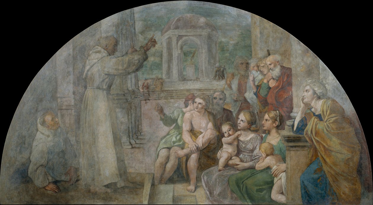 Szent Didacus prédikáció alkotó: Annibale Carracci