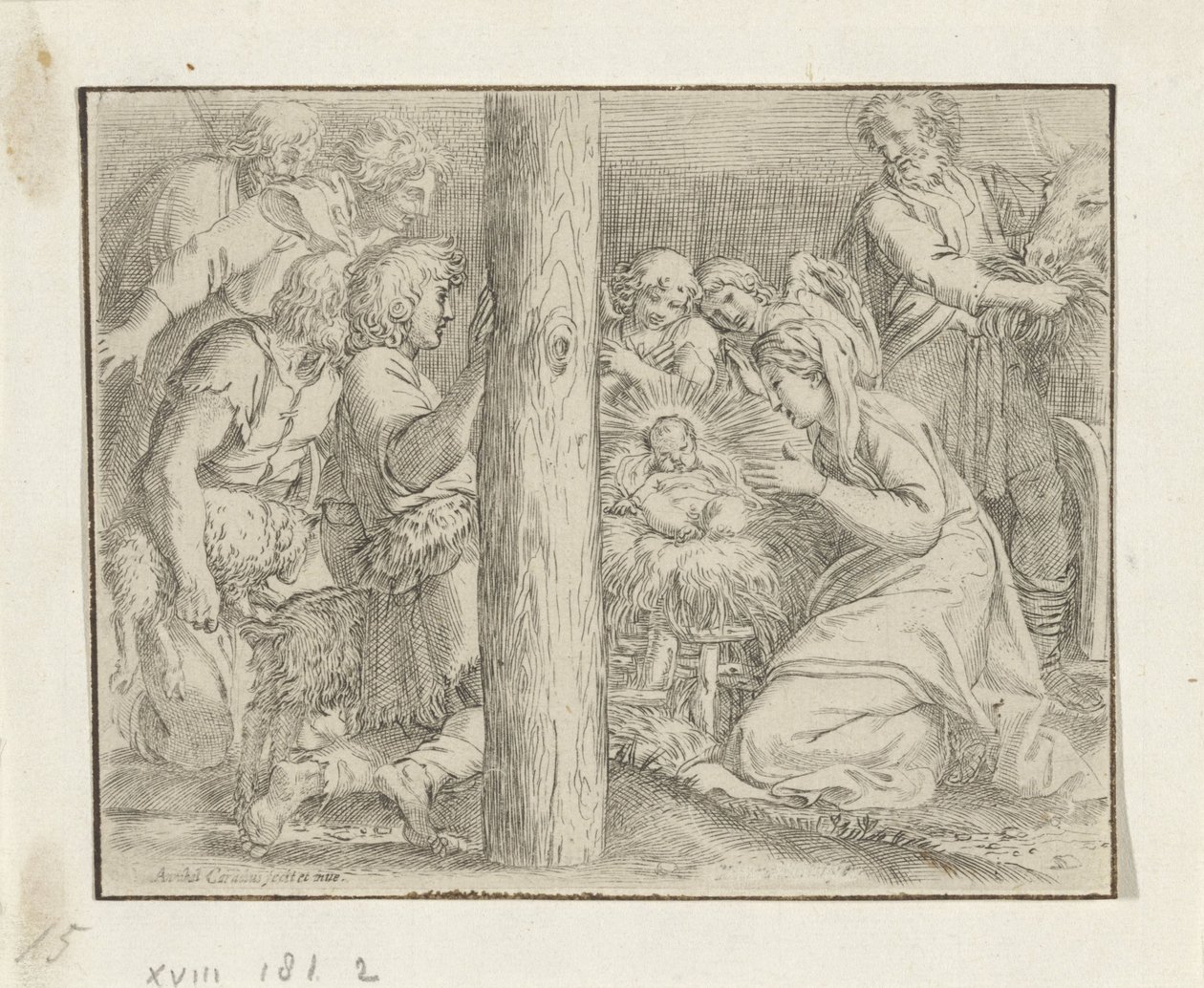 A Pásztorok imádata alkotó: Annibale Carracci