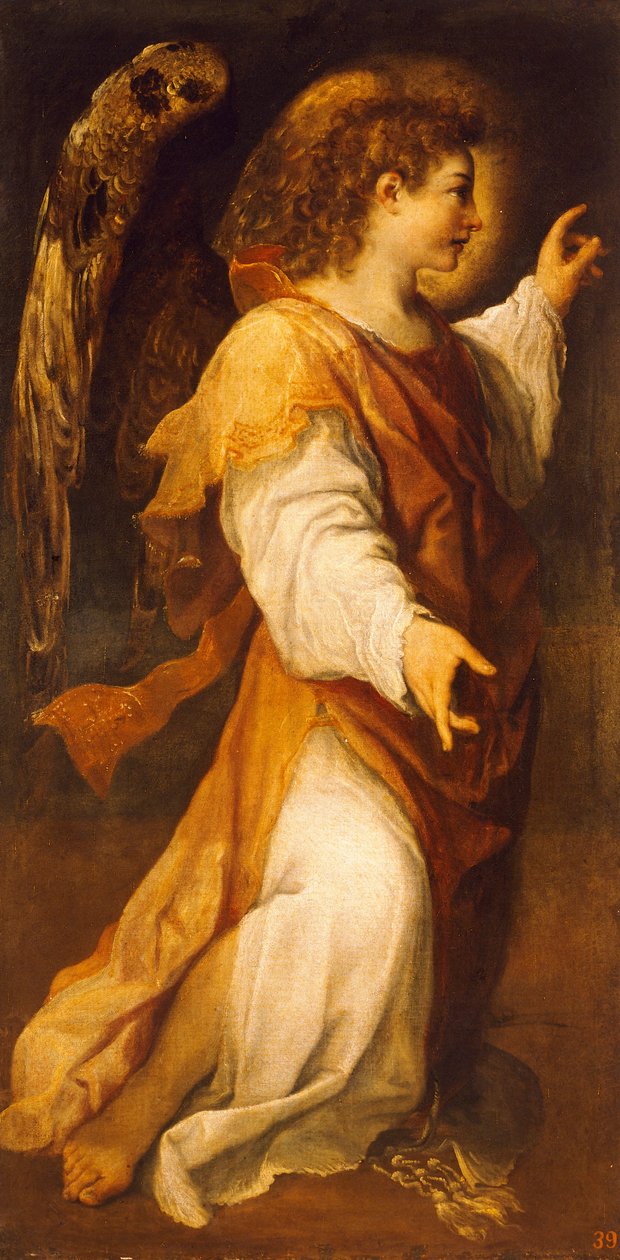 Annibale Carracci (1560-1609) Angyal bejelentése, olaj, vászon alkotó: Annibale Carracci