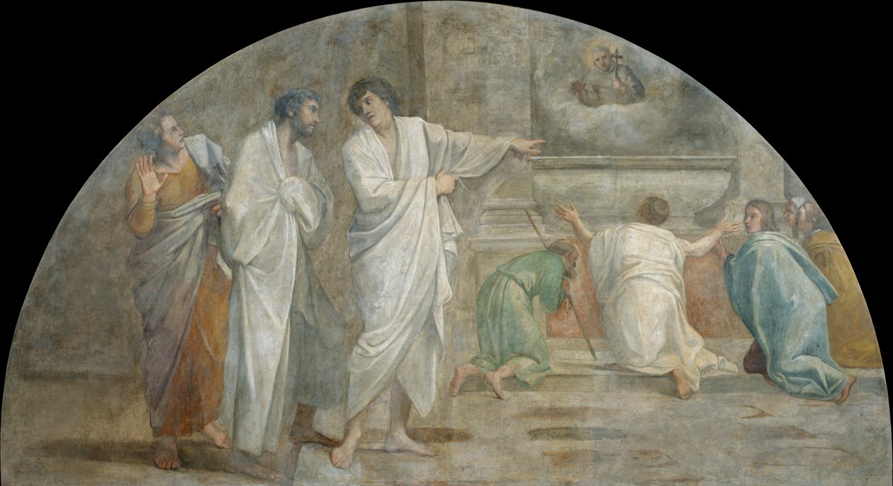 Szent Didákosz megjelenése a sírja felett alkotó: Annibale Carracci