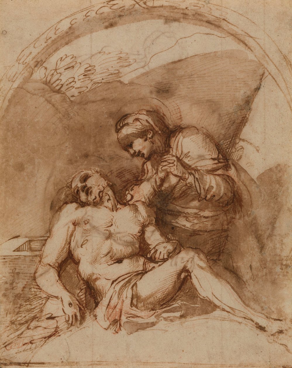 Carracci - r Pietà, RCIN 902169 alkotó: Annibale Carracci