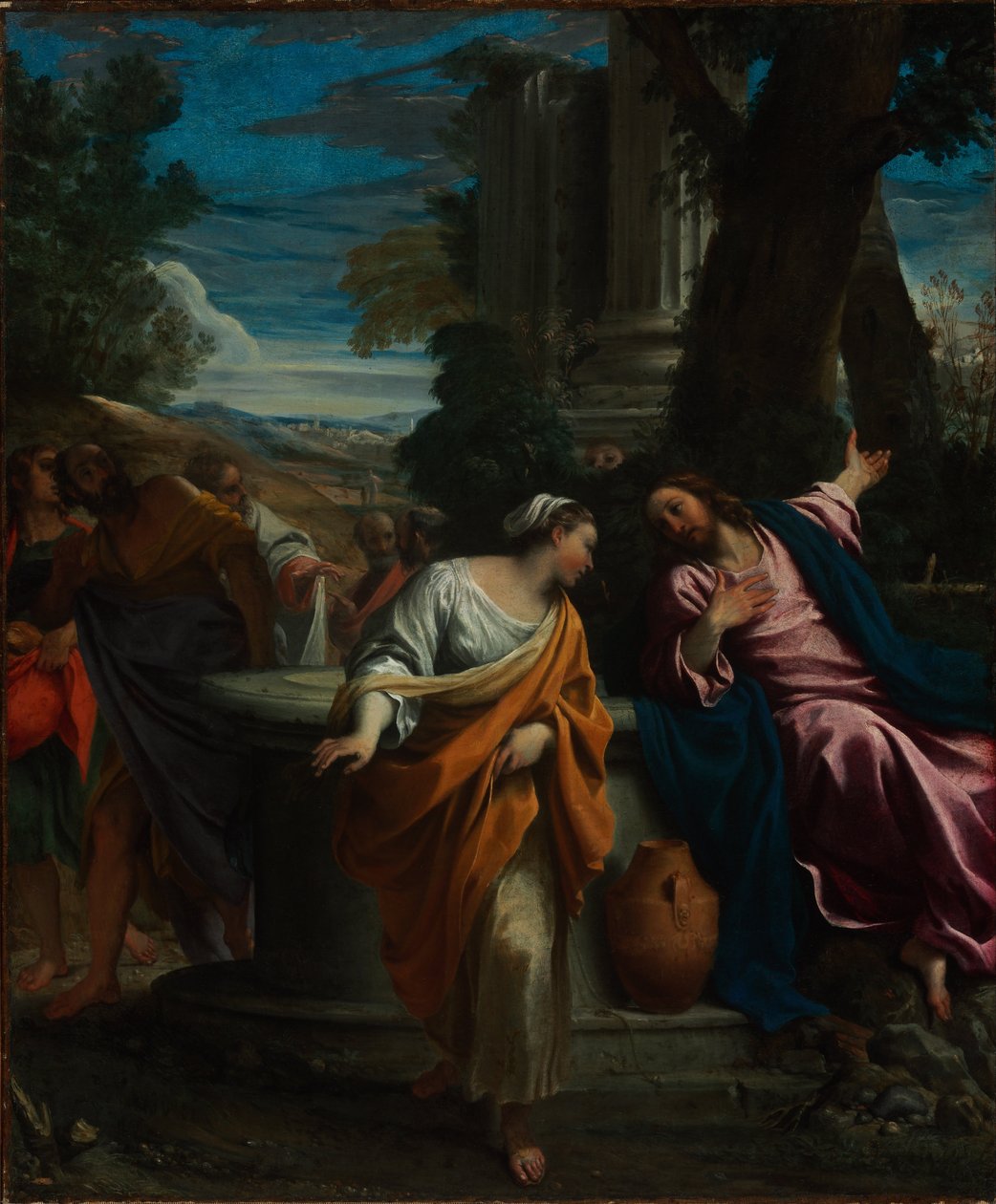 Krisztus és a szamaritánus nő alkotó: Annibale Carracci