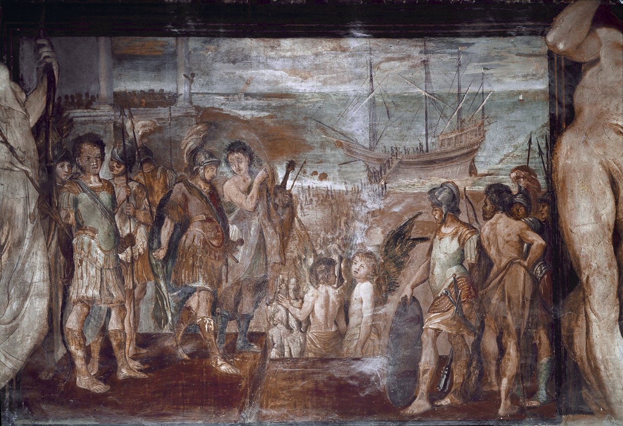 Jason életének epizódjai: az argonauták beszállása (Fresco alkotó: Annibale Carracci