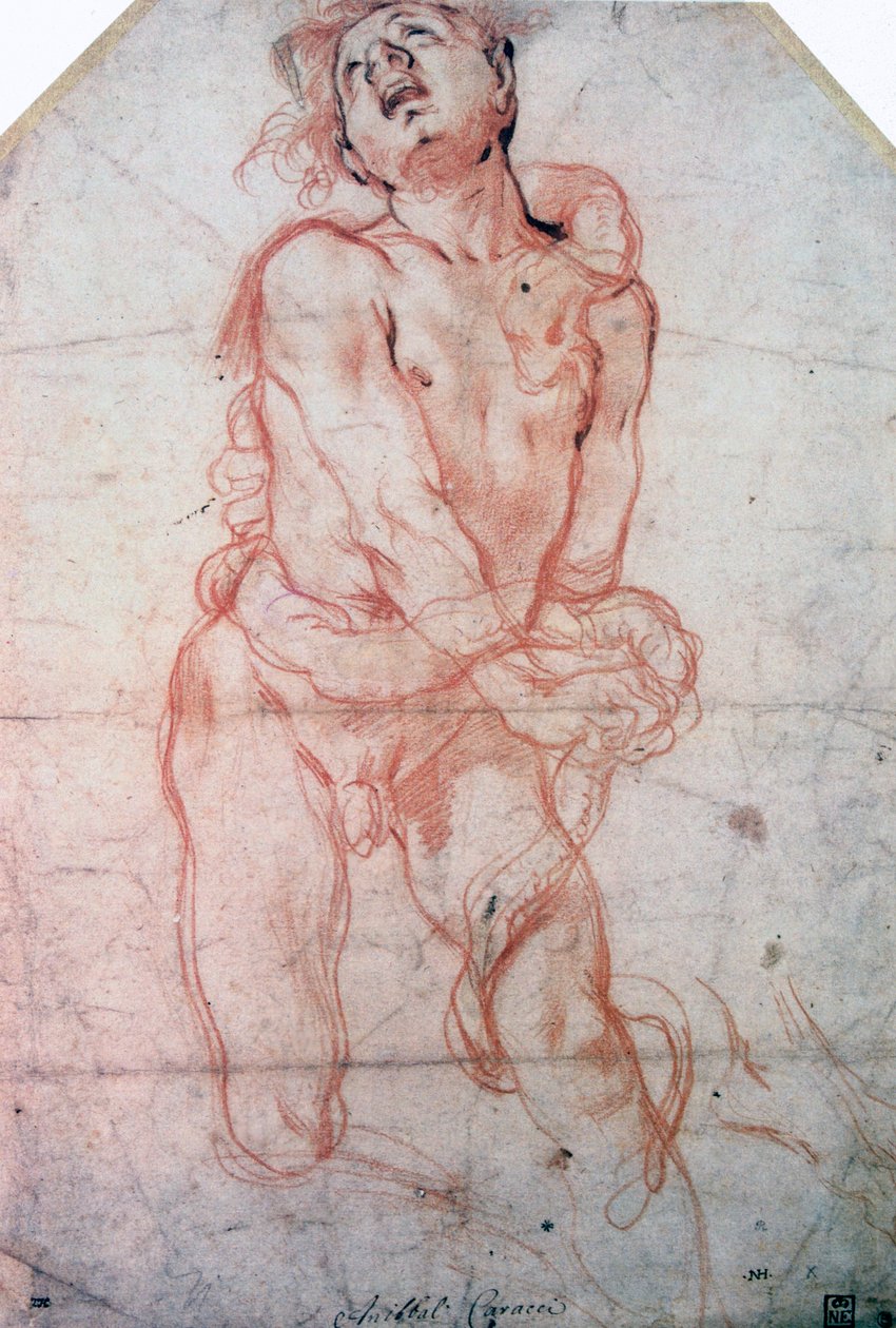 Ábratanulmány, 1560-1609 alkotó: Annibale Carracci