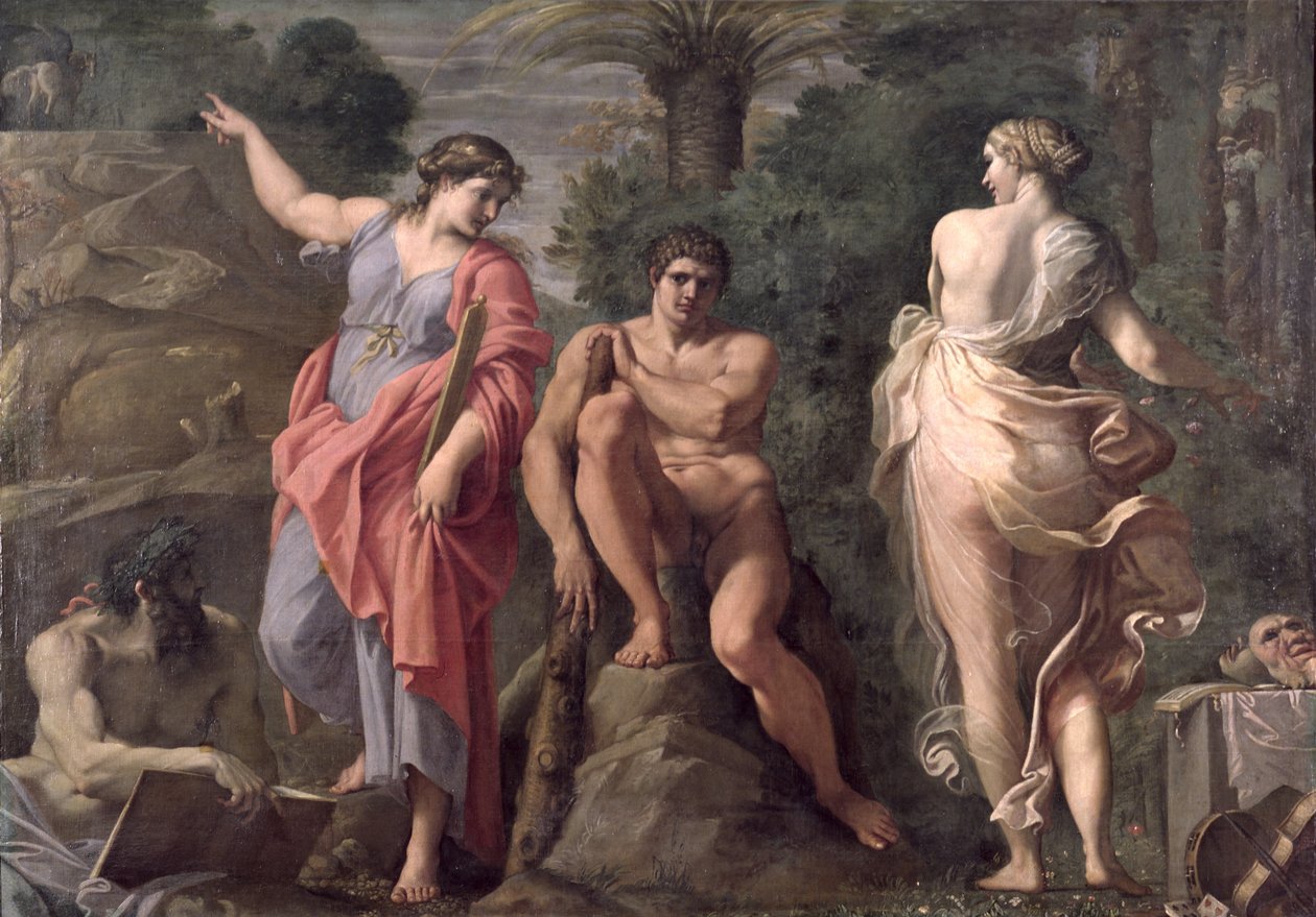 Herkules az útkereszteződésben, 1596 körül alkotó: Annibale Carracci