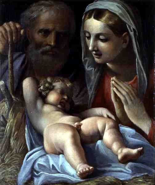 Szent Család (olaj, vászon) alkotó: Annibale Carracci