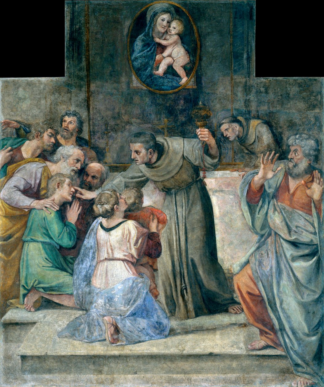 Vakok meggyógyítása születéskor – Annibale Carracci festménye (Carracci alkotó: Annibale Carracci