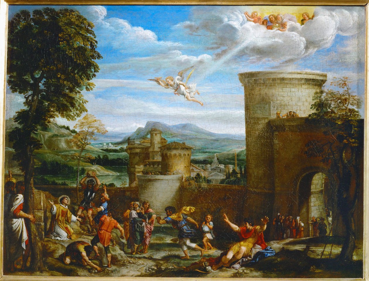La lapidation de Saint Etienne - Szent István megkövezése ... alkotó: Annibale Carracci