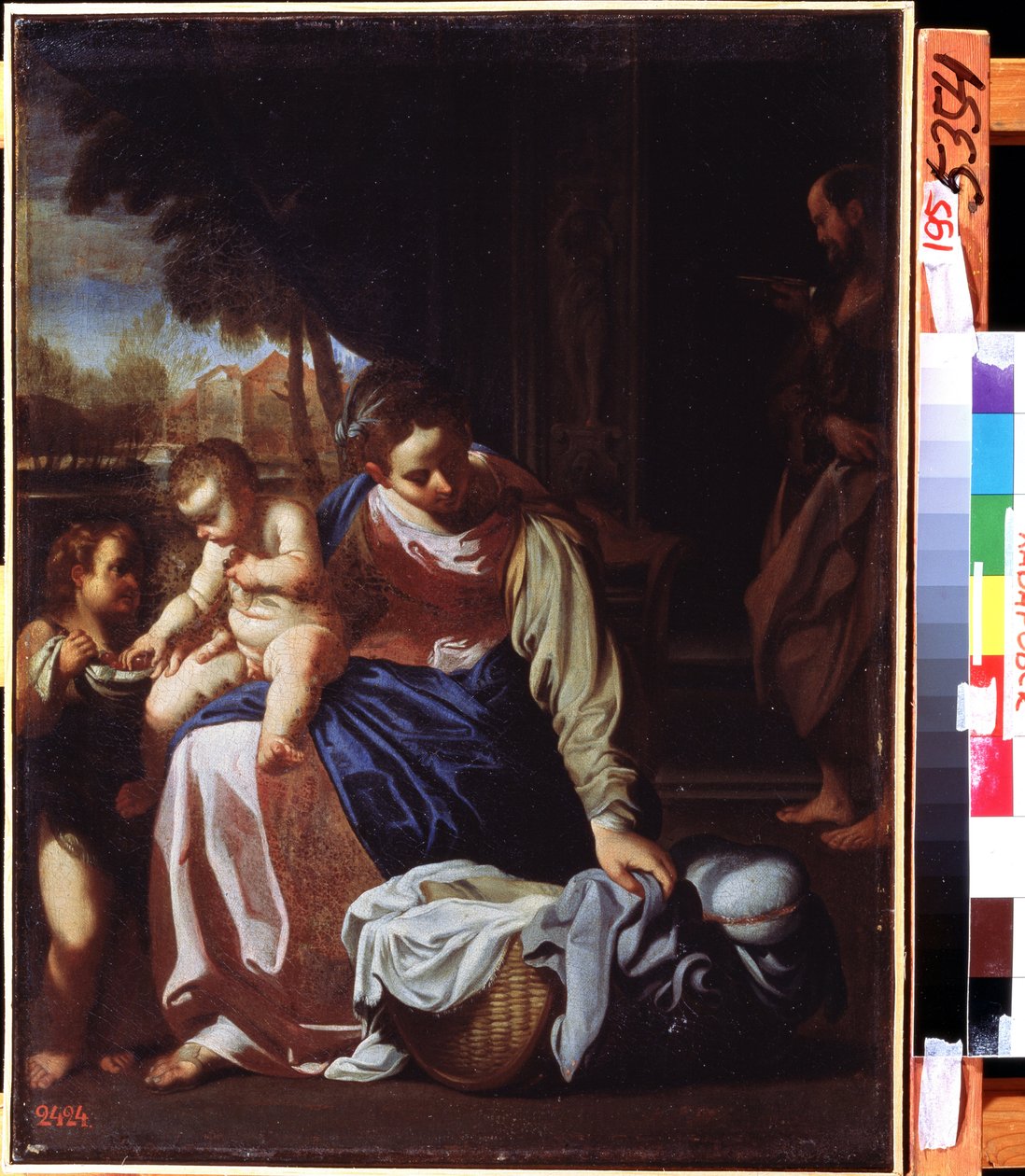""A szent család"" (A szent család) Annibale Carracci (Annibale Carracci) festménye alkotó: Annibale Carracci