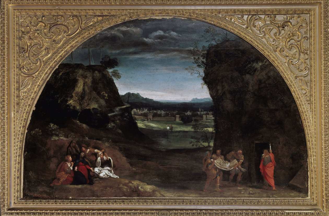 Táj lerakással (olaj, vászon, 1604 körül) alkotó: Annibale Carracci