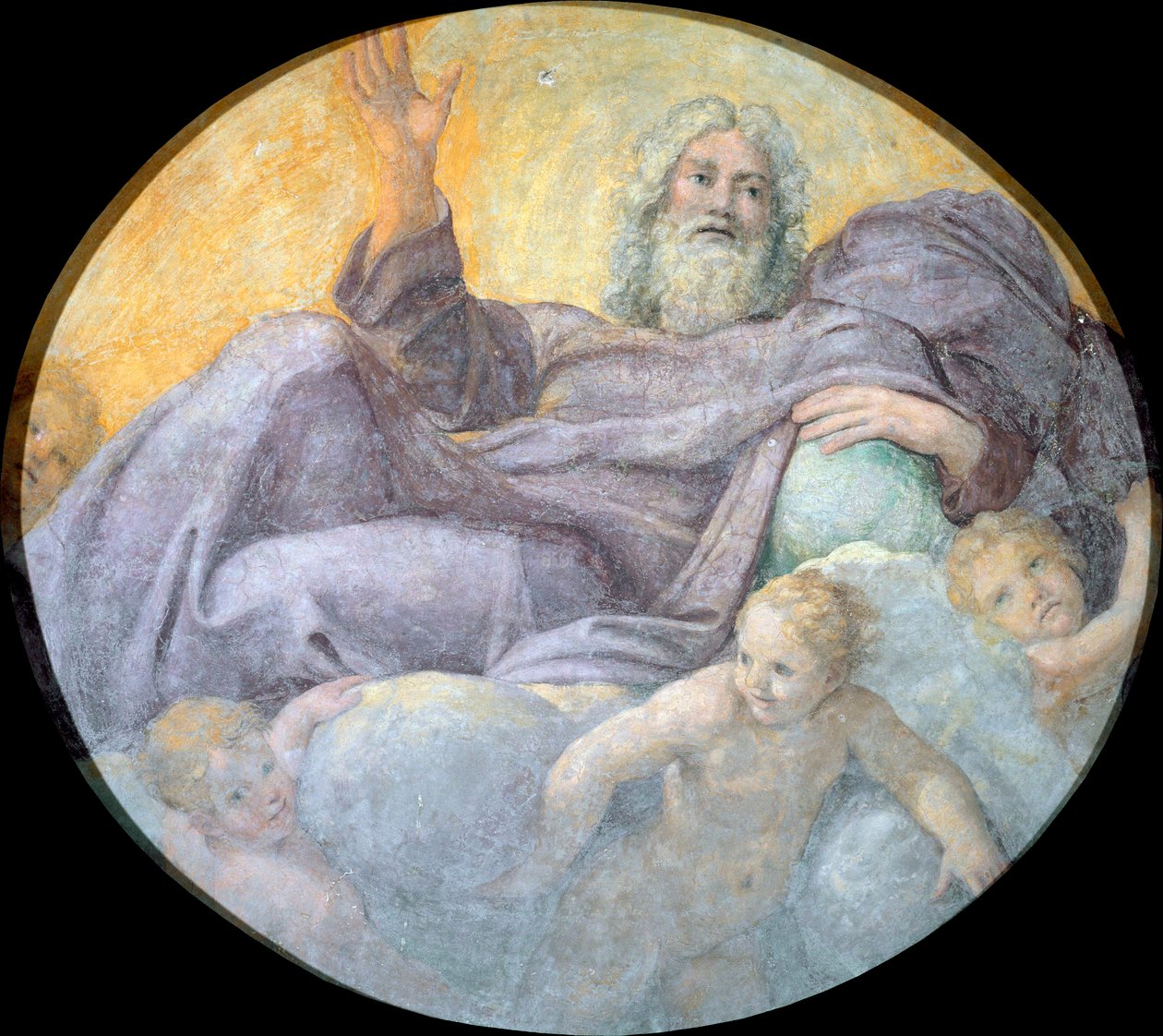 Le pere eternel (Az örök atya) - Peinture de Annibale Carracci (Carrache) alkotó: Annibale Carracci