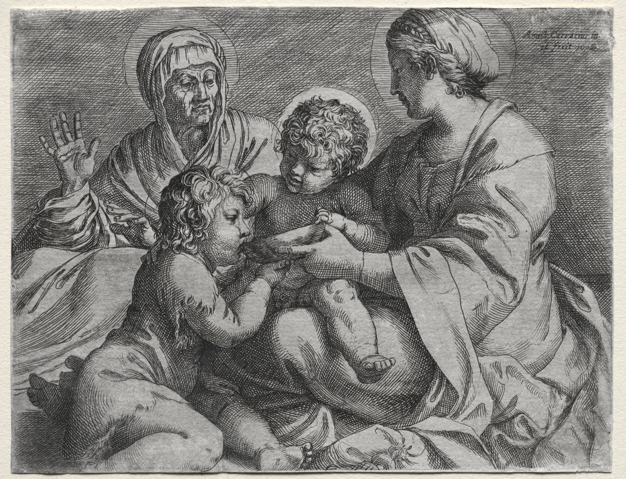 Madonna a tállal alkotó: Annibale Carracci
