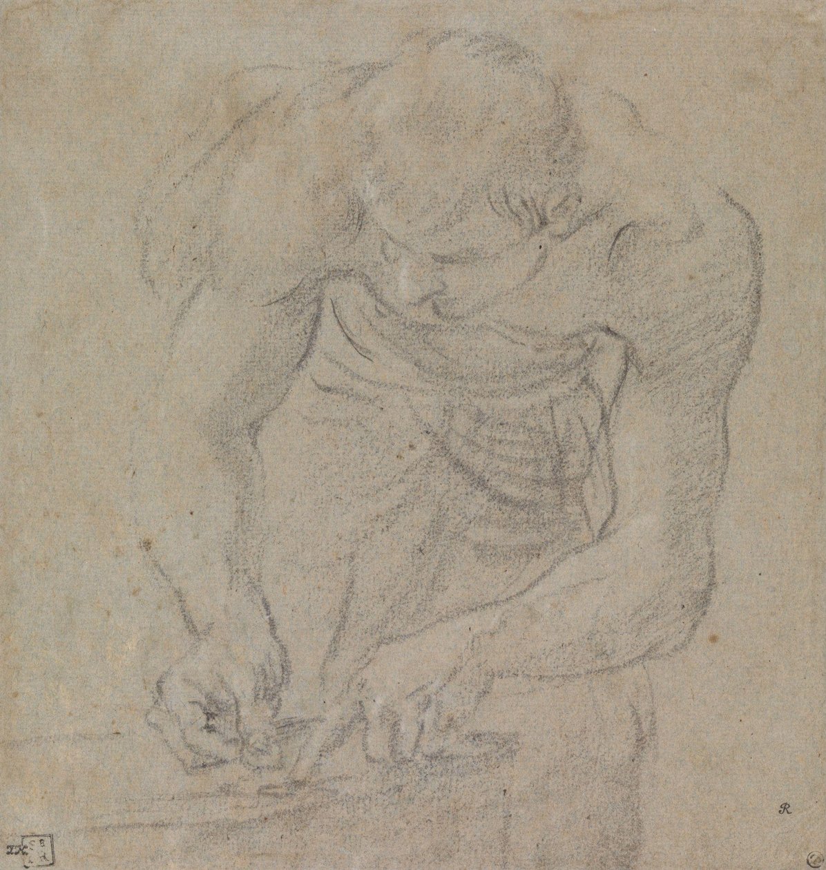 Érméket számoló ember alkotó: Annibale Carracci