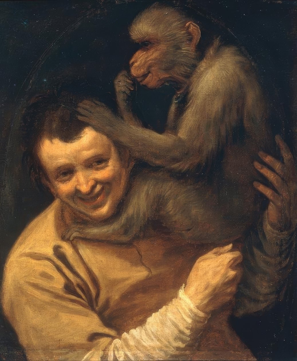 Férfi egy lázadás a majom alkotó: Annibale Carracci