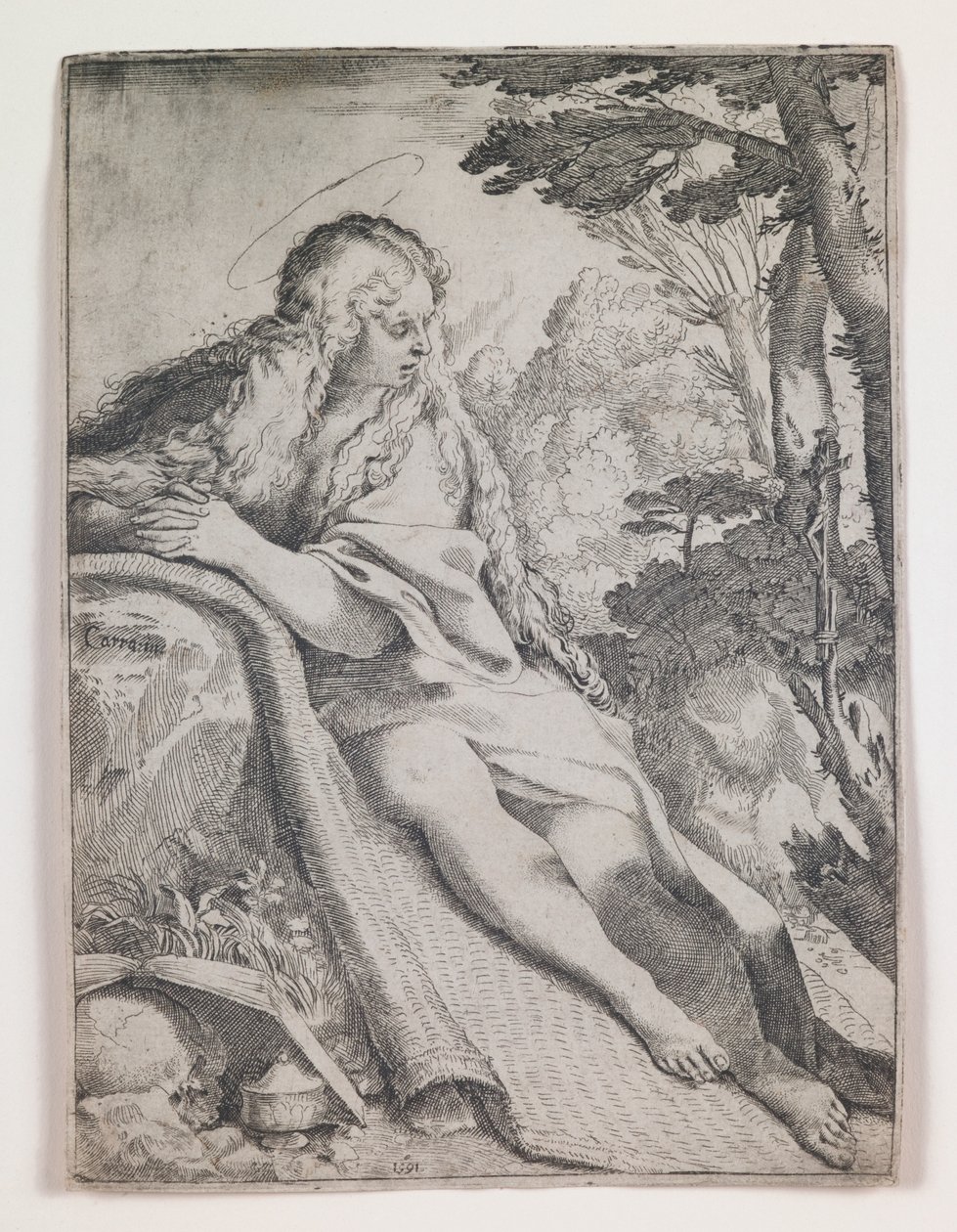 Mária Magdolna a pusztában alkotó: Annibale Carracci