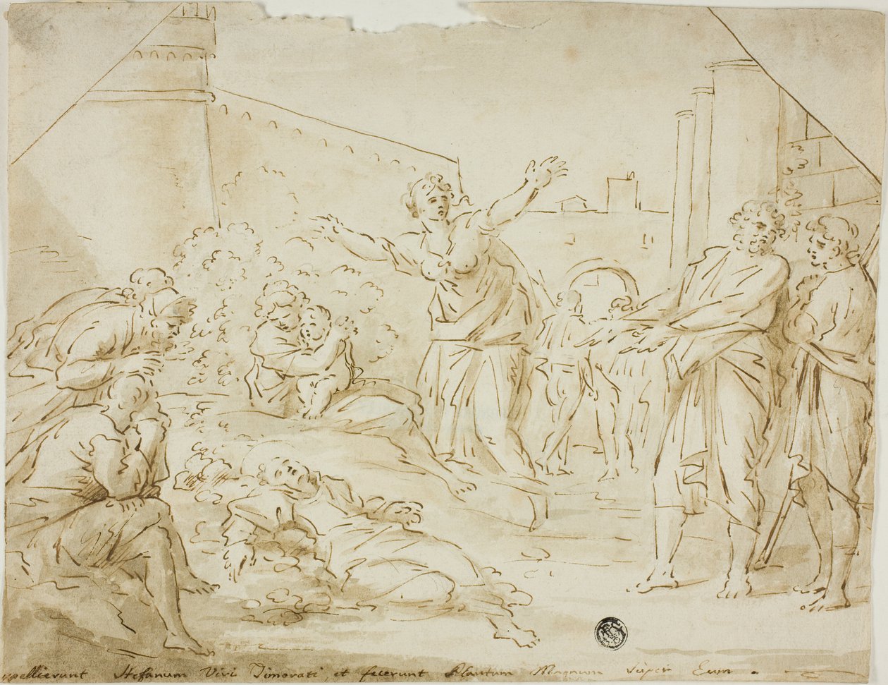 Gyász Szent István teste felett alkotó: Annibale Carracci
