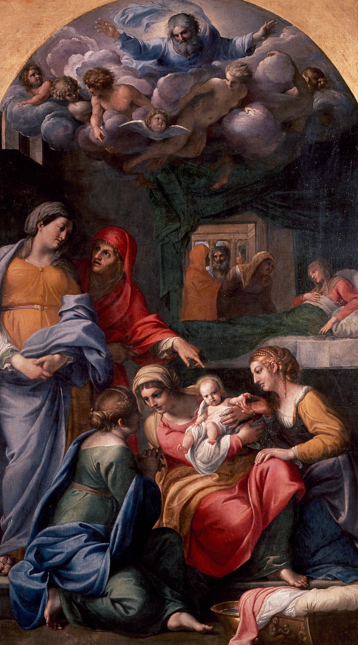 Szűz születése alkotó: Annibale Carracci